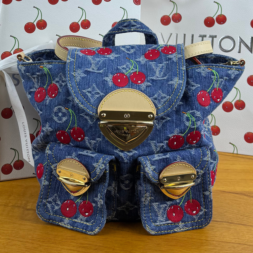 LOUIS VUITTON x TAKASHI MURAKAMI Venice NM Denim Mini Backpack  M13679